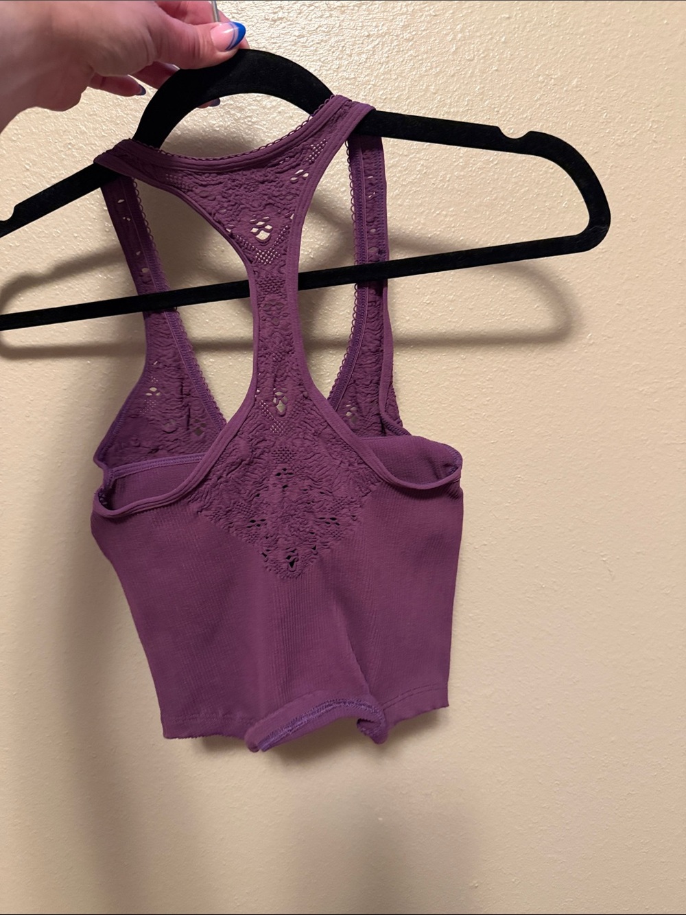 FP Movement by Free People Purple Lace Racerback Bralette Tank - Picture 4 of 4